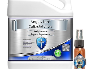 Angels Colloidal Silver 1 gallon Jug 10 ppm Best Nano