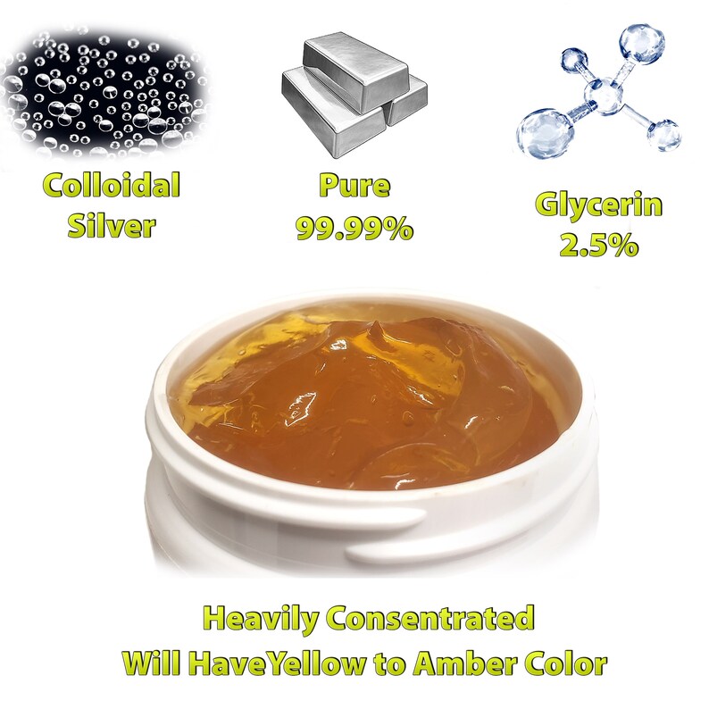 Colloidal Silver Gel 4oz 100ppm BEST NANO Etsy