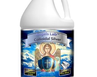 Angels Colloidal Silver 1 gallon Jug 10 ppm Best Nano