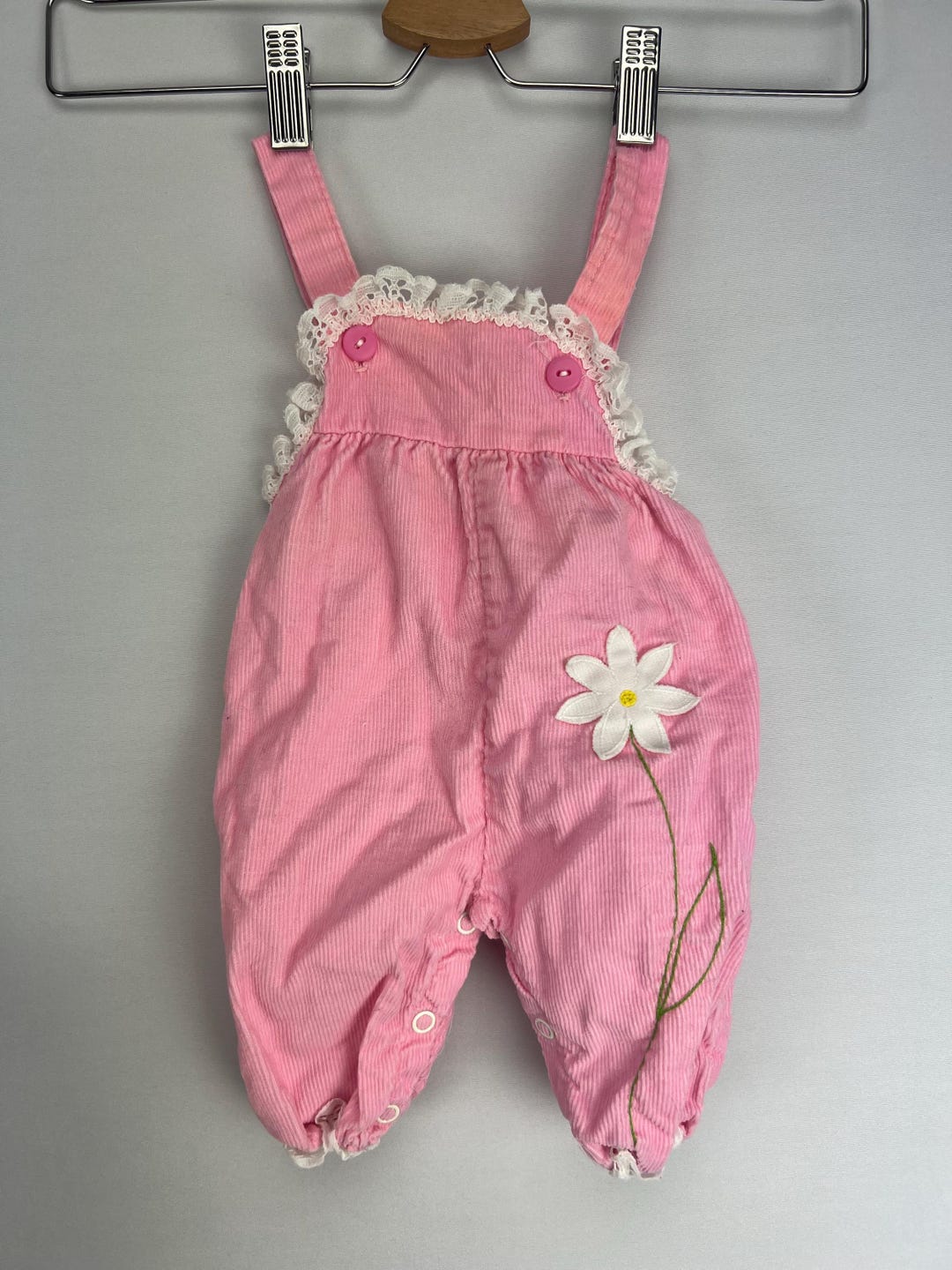 Vintage Baby Corduroy Pink Overalls - Bibs CUTE TOGS - 3 to 6 Months - Etsy