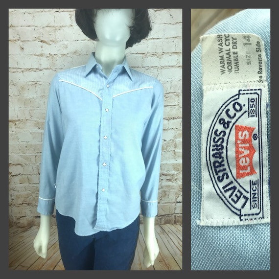 Vintage Levi's Western Shirt - RARE 70's Boy's Wes
