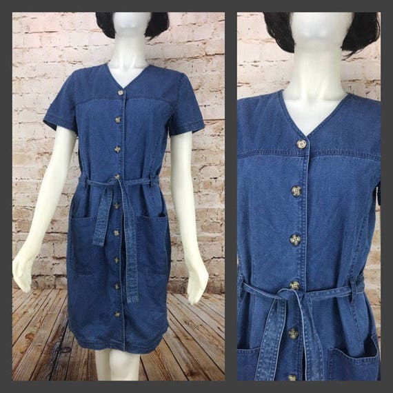 denim dress size 8