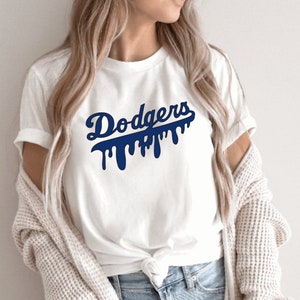 Dodgers Sweatshirt LA Dodgers Drip Unisex Sweatshirt Baseball Crewneck
