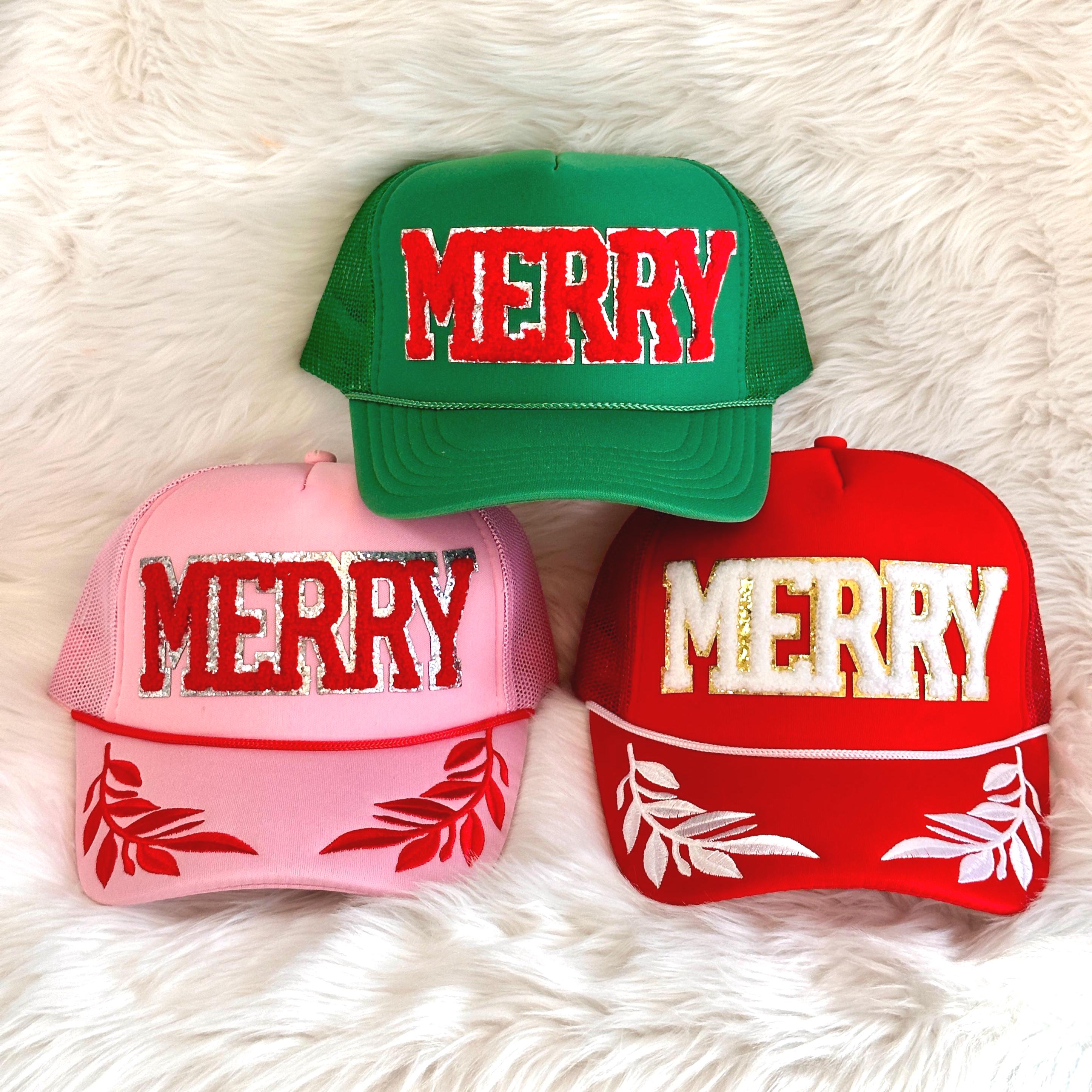 9797 Happy New Year Baseball Cap Christmas Trucker Hat For Men Women Merry Trucker Hat – LocalBeach main image 3