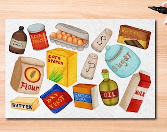 Baking Postcard - Thick Cardstock - Gift for loved ones