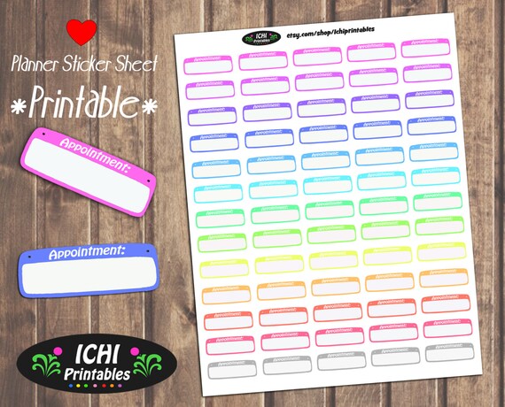 Download Appointment Printable Planner Stickers, Appointment ...