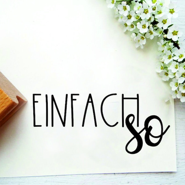 Stempel "einfach so" für Geschenkanhänger, Geschenketiketten, kleine Geschenke