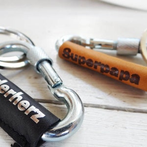 Key ring carabiner with text of your choice image 2