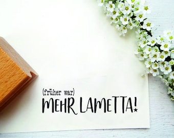 Stempel "früher war mehr Lametta" für Weihnachtskarten oder Etiketten