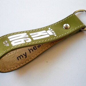 King of... key ring with desired text inside image 2