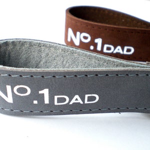 Keychain Leather, Father, No.1 Dad image 2