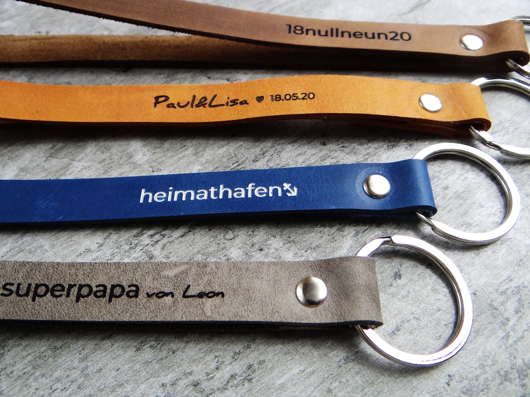 Personalisierter Schlüsselanhänger Aus Leder | YourSurprise