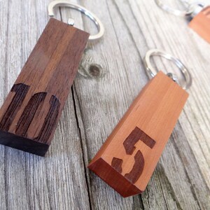 key ring wooden wedding image 4