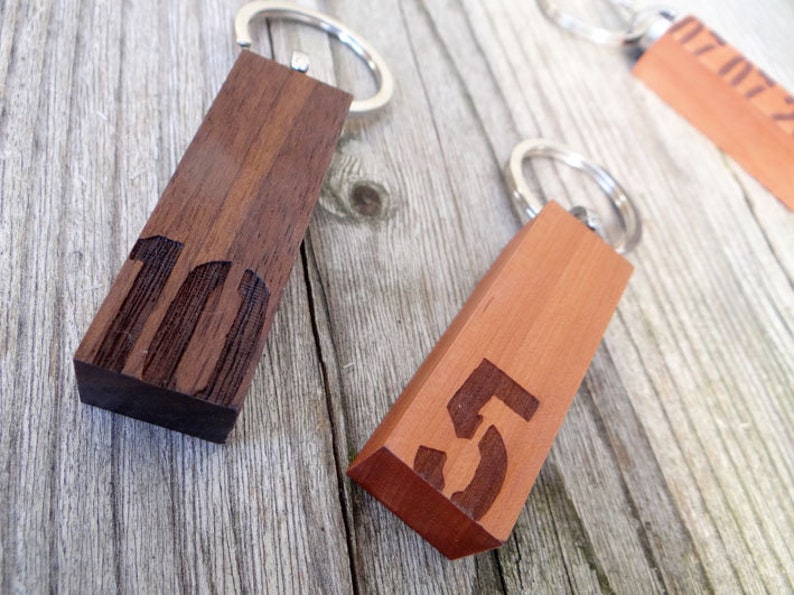 key ring wooden wedding image 4