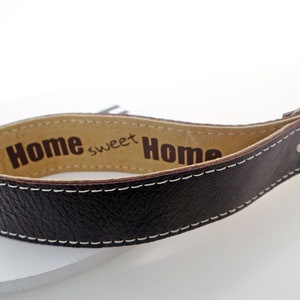 home sweet home leather keychain image 1