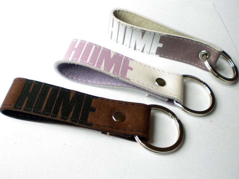 home leather keychain image 2