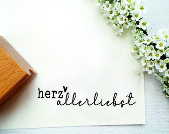 Stempel "herzallerliebst"