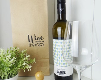 Stamp wine gift, wine present, wine packaging, gift, wine present