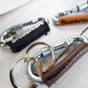 Key ring carabiner with text of your choice image 3