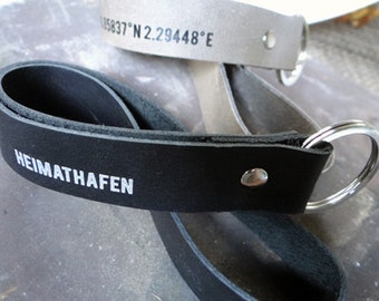 Lanyard personalized in leather