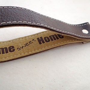 home sweet home leather keychain image 3