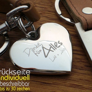 Personalized leather keychain, gift grandma, grandmother, text of your choice image 3