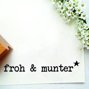 Stamp text &quot;happy and cheerful&quot; for Christmas mail, Christmas gifts, Christmas cards, gift tags