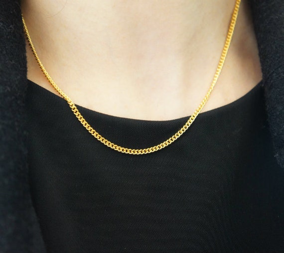 Hand Made 24k 99.9 Gold Necklaces 16 Grams 20 Inch Etsy