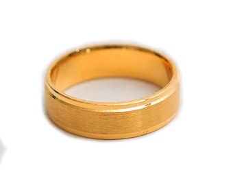 15  grams  99.9% pure 24k gold man's wedding band 7mm