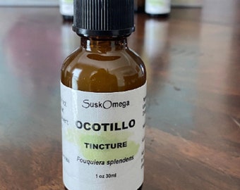 Ocotillo Tincture, Green Inner Bark, Desert Coachwhip, 1 oz 4 oz ,  Suskomega