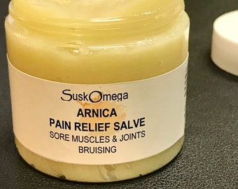 Arnica Salve Lotion, Muscle and Joint Pain and Bruising, SuskOmega;