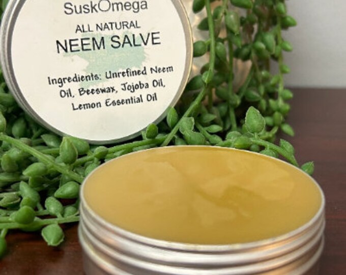 Tea Tree & Neem Body Butter With Unrefined Shea Butter 8 Oz Jar Etsy