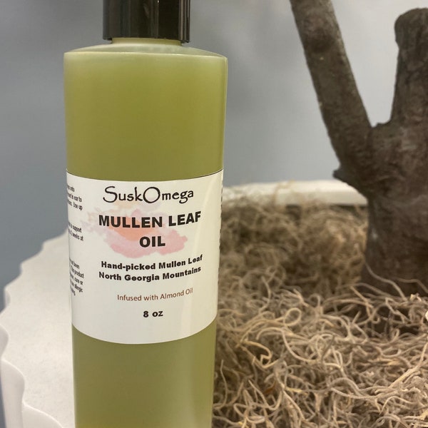 Mullein Leaf Oil  Ear Ache, Moisturizer  Wildcrafted Mountain GA Mullen Suskomega