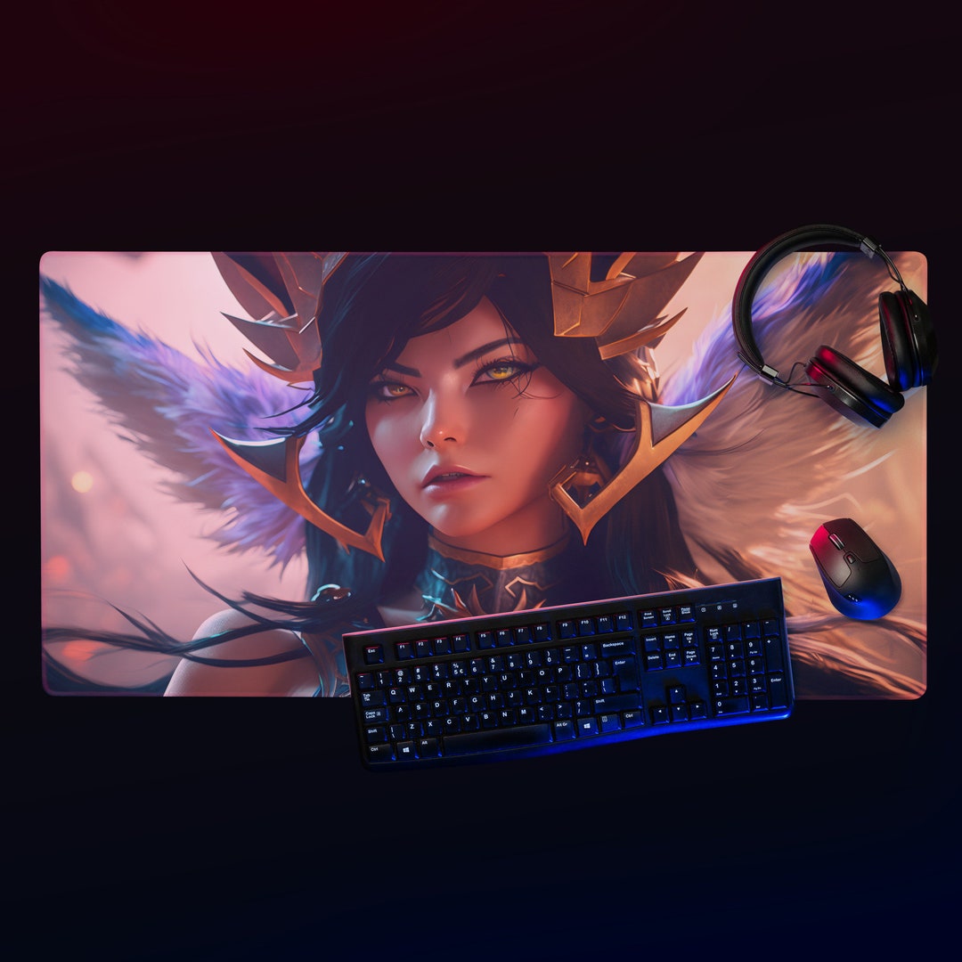 Ahri Gaming Mouse Pad League of Legends Unofficial Fan Art Etsy
