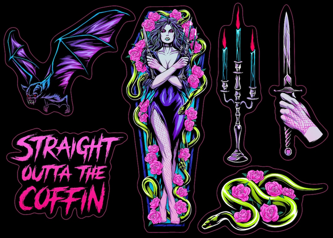 Lilith Firehawk Sticker Lilith Sticker Sheet • Gothic Goddess Stationery, Occult Art - Etsy