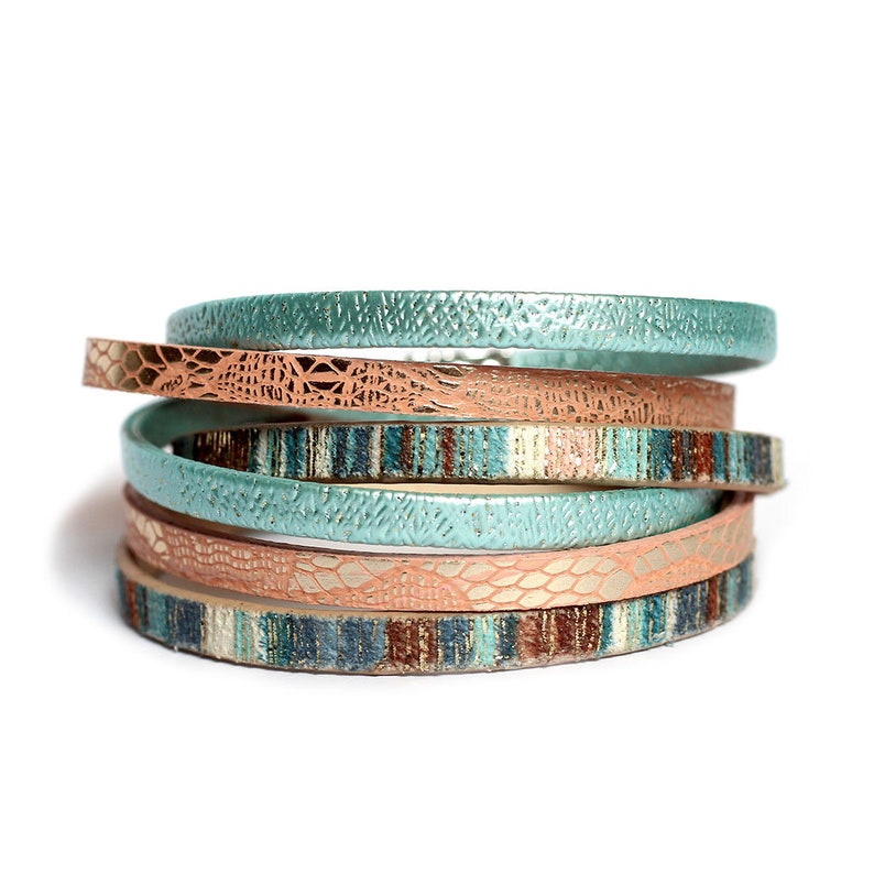 Colorful Bracelet With Clasp, Faux Leather Wrap Bracelets for