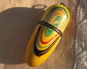 Vintage Etui Sewing Kit with Colorful Marbled Exterior, Mending, Needles, Travel, Embroidery, Tool Kit, Needlework, Antique, Colorful