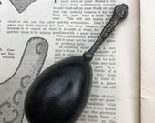 Antique or Vintage Darner with Sterling Silver Handle, Needlework, Old Tools, Sewing Notions Collector, Mending, Darning, Knitting, Wooden