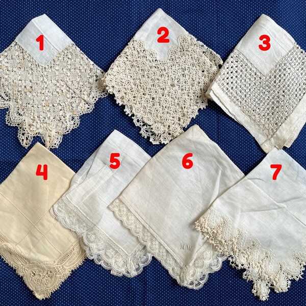 Antique Lace Handkerchief - Etsy