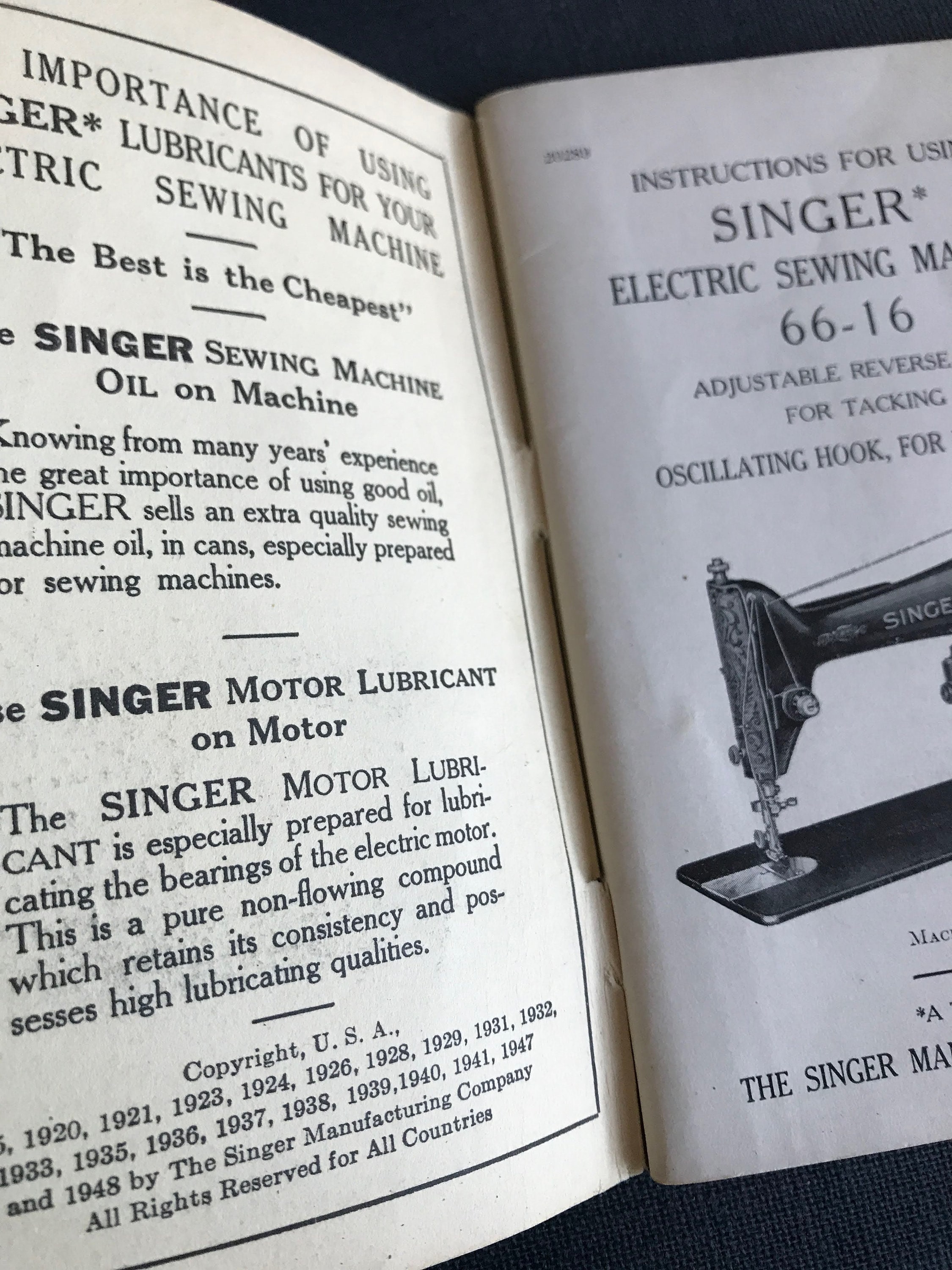 Sewing & Needlecraft Sewing & Fiber 1929 Singer Sewing Machines