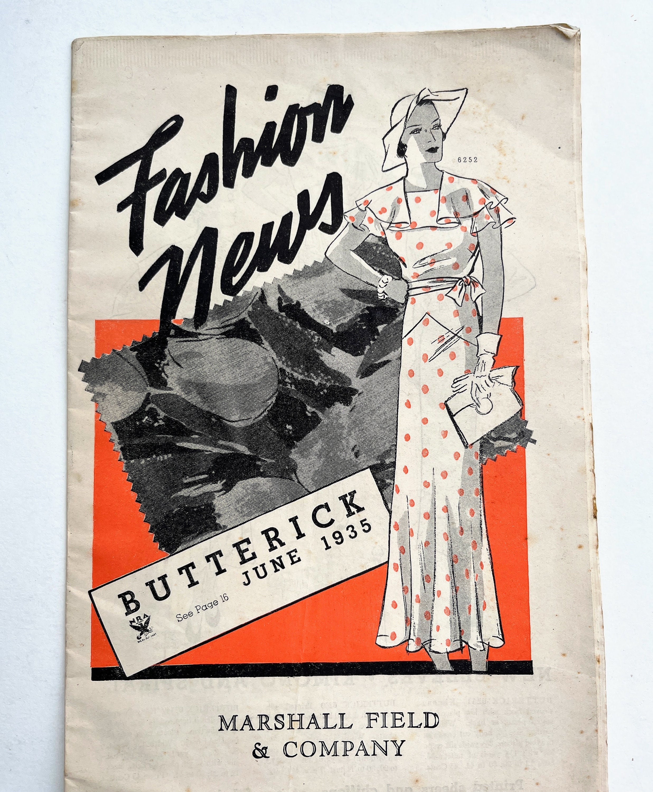 1920s Smock Sewing Pattern Bust 38 B38 Butterick Pattern Company
