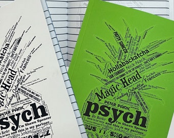 Psych The Notebook: For Fans of PsychTV show, gift for pineapple superfan, Shawn Spencer and Burton Gus Guster - Lassiter - Chief Vick