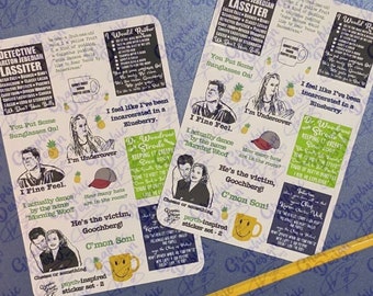 Psych Stickers | Design 2 TV Show Fan Stickers (4x6 inch Sheet)