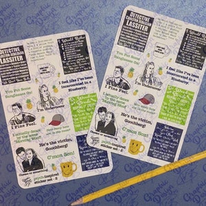 Psych Stickers | Design 2 Psych Inspired Sticker Sheet | Psych Television Show | Psych Gift | Funny Stickers | Psych Fan Stickers