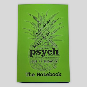 Psych The Notebook: For Fans of PsychTV show, gift for pineapple superfan, Shawn Spencer and Burton Gus Guster Lassiter Chief Vick image 3