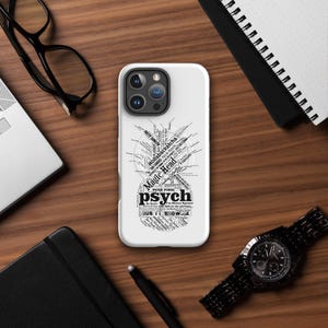 Coque de portable Psych MagSafe® pour iPhone - Cadeau amusant pour les fans de Psych Show, housse de protection unique inspirée d&#39;une série télévisée - Surnoms de Gus