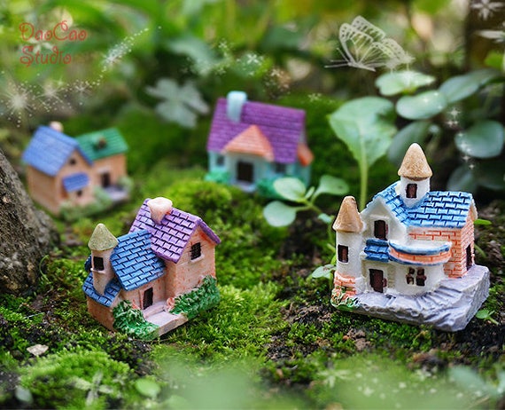 Miniature Dollhouse Garden Fairy Decor Figurines Mini DIY 4PCS