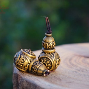 Bronze Guru Bead Carved [ Om mani padme hum ] , Copper Brass Guru Beads Jewelry Findings DIY Accessories 18mm 14mm 10mm