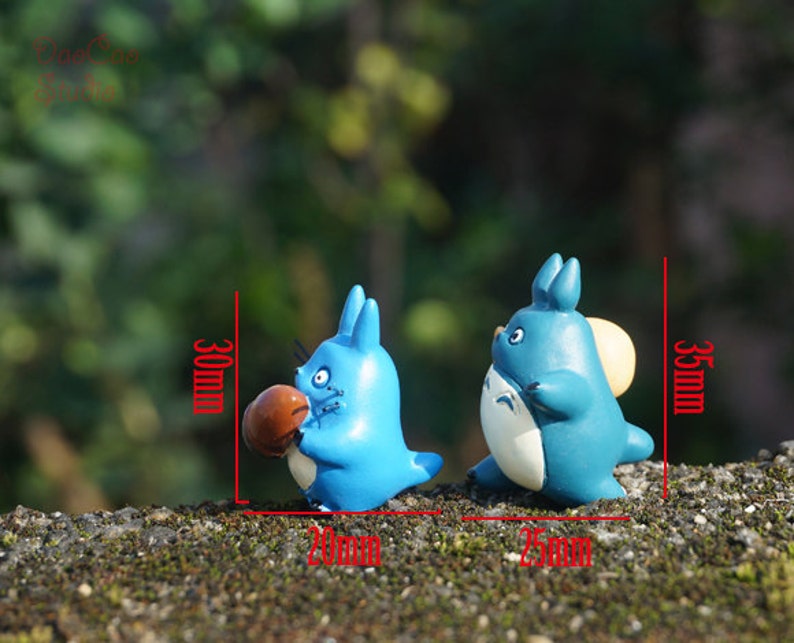 Resin Miniature 1set Running Totoro Ghibli Studio Mini Etsy