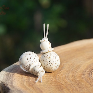 Natural Lotus Bodhi Seed Guru Beads ,  2pcs Round Gray Dot Bodhi Guru Bead， DIY Accessories Jewelry Findings 3 Holes